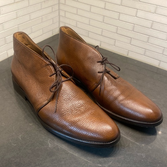 Size 10 leather ankle boots - Picture 1 of 8